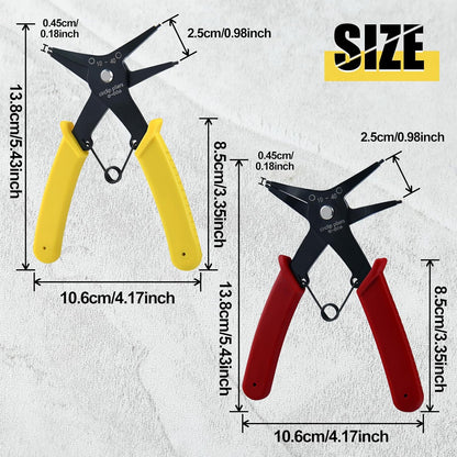 🔥2 PCS SET🔥 2-in-1 Internal & External Circlip Pliers 10-40mm