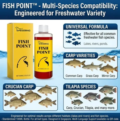 🎖️ Concentrated Fish Attractant Liquid – 🐟Fast-Acting Red Worm Formula