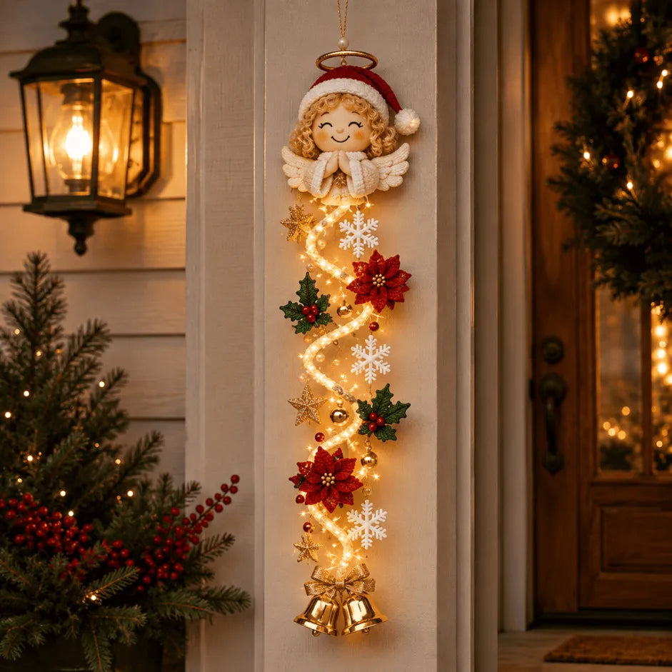 🔥🎄Glowing Christmas Door Hanger | 6 Festive Lighted Designs with Warm Glow