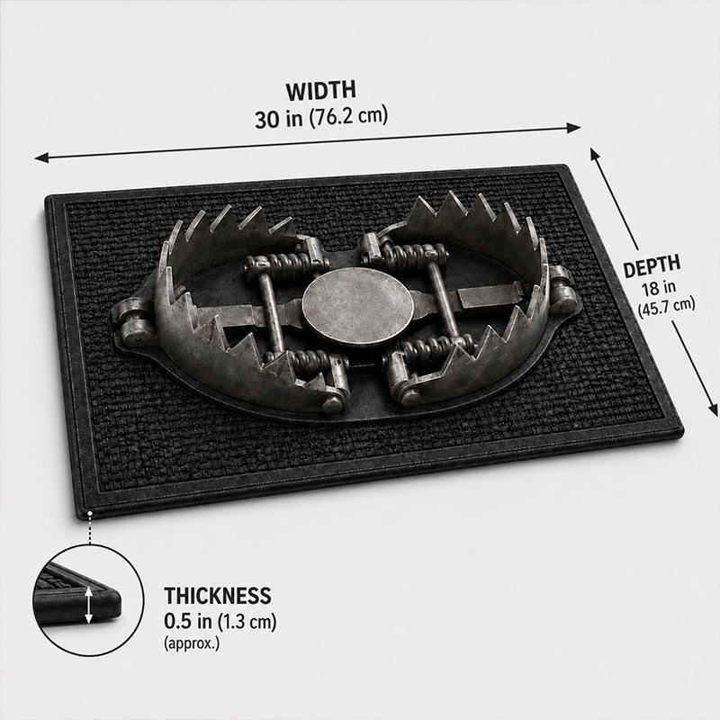 ✨ 3D Trap Illusion Door Mat – Funny Halloween Prank Entrance Rug🎃