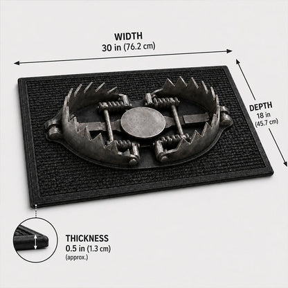 ✨ 3D Trap Illusion Door Mat – Funny Halloween Prank Entrance Rug🎃