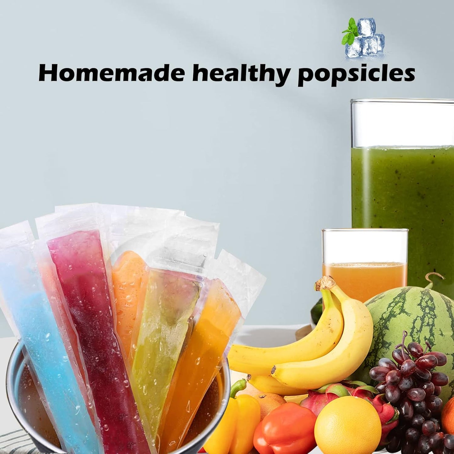 🔥Make Your Own Ice Pops Kit – Easy DIY Freeze Pop Bags for Summer Fun