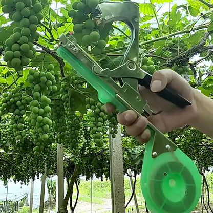 ✨Plant Tying Machine Tool Plant Tying Machine with Green Tape Stem Tie Orchard Manual Stem Tie for Grape Tomato Cucumber Vines