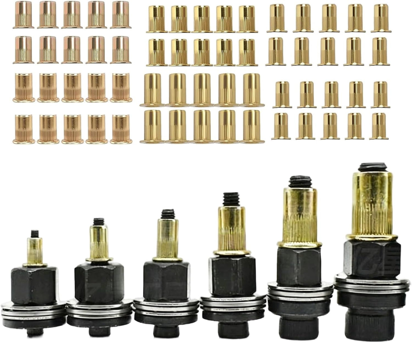 ✨Limited Time 50% Off✨Head Rivet Nut Tool, M3 M4 M5 M6 M8 M10 Rivnut Kit