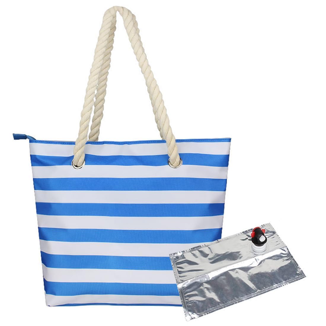🔥Wine Tote Bag, Leakproof Insulated Purse Carrier with Hidden Spout Compartments