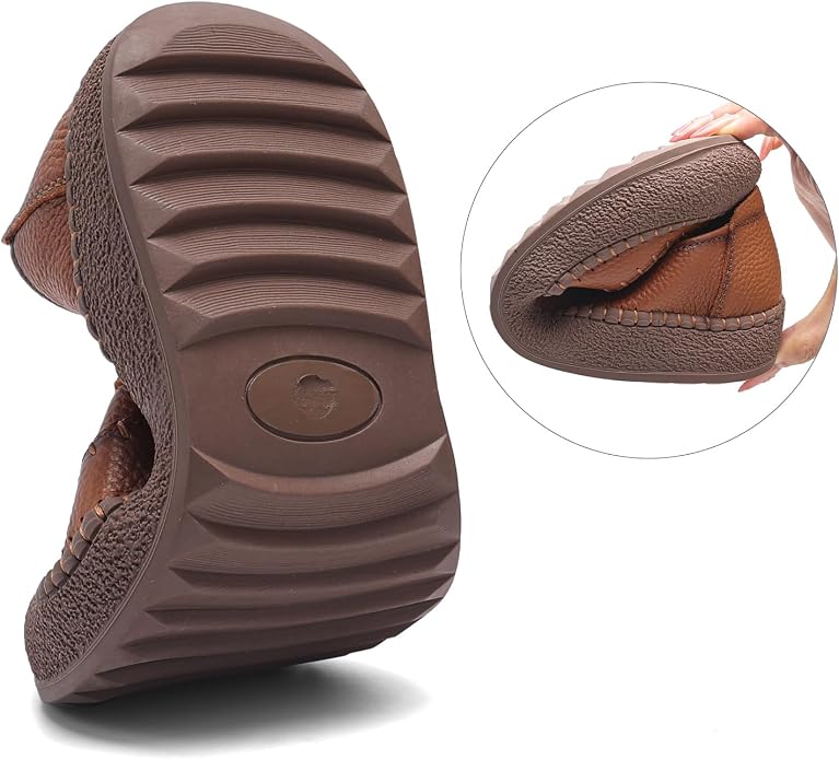 🔥 Women's Genuine Leather Slip On Loafers