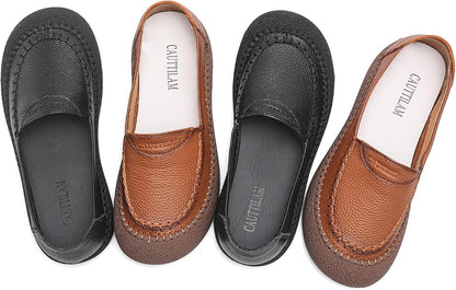 🔥 Women's Genuine Leather Slip On Loafers