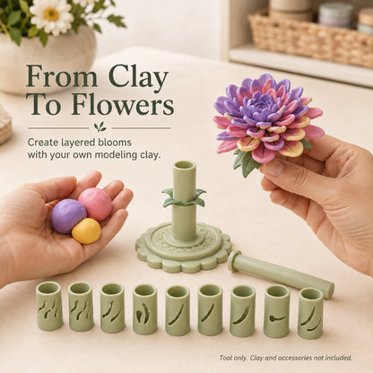 🔥Modular Clay Bloom Maker with 9 Shaping Sleeves