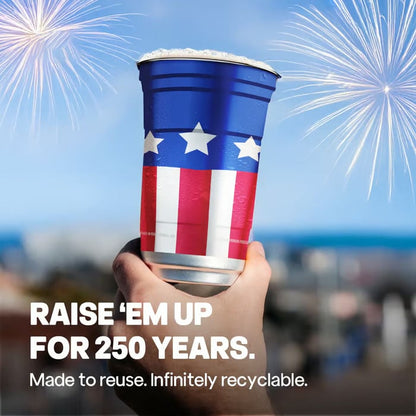 ✨🇺🇸 250th Anniversary Patriotic Aluminum Party Cups