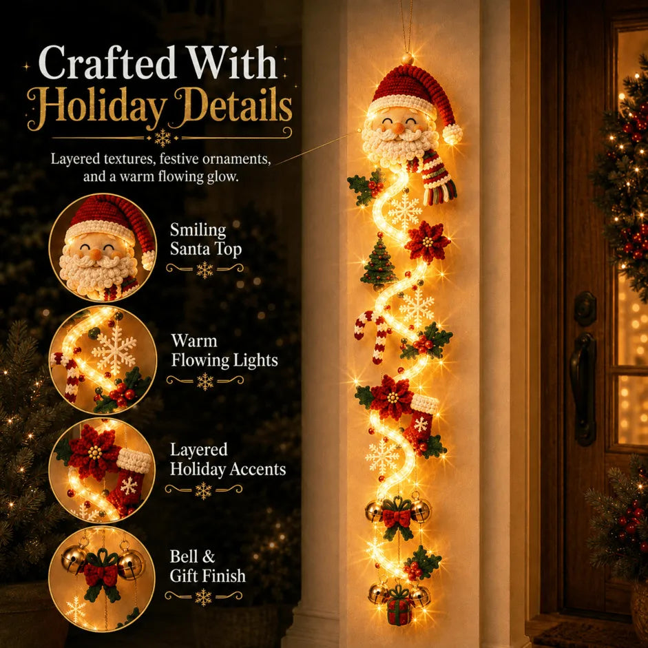 🔥🎄Glowing Christmas Door Hanger | 6 Festive Lighted Designs with Warm Glow