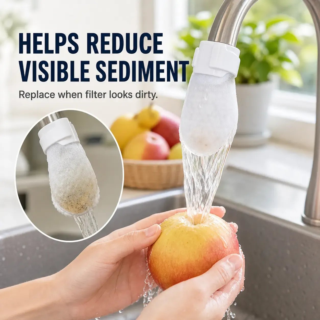 🔥75K+ SOLD!💧 Disposable Cotton Faucet Filter Bags