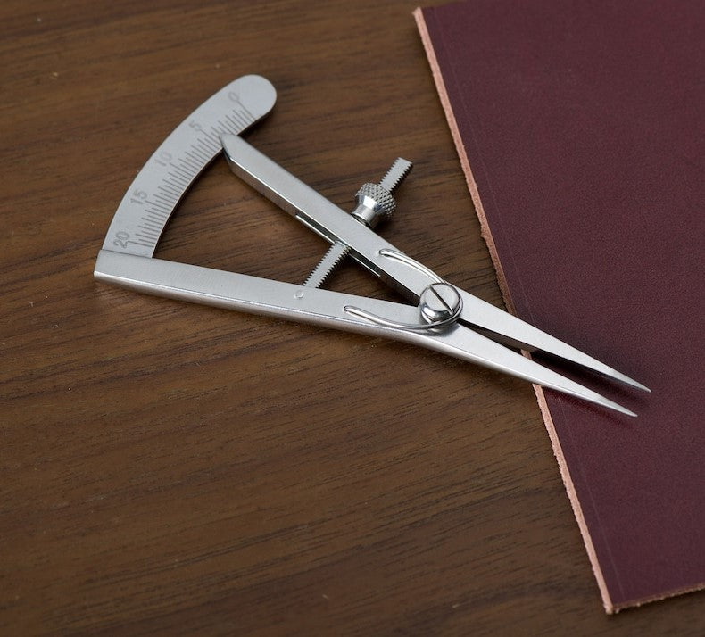 🎖️Mini Wing Divider Leather Compasses Adjustable Edge Creaser Leather Craft Tool