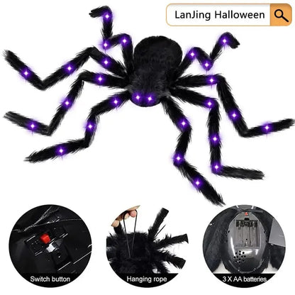 ✨Halloween Early Sale🕷️ Glowing Spider Web LED Lights🎃