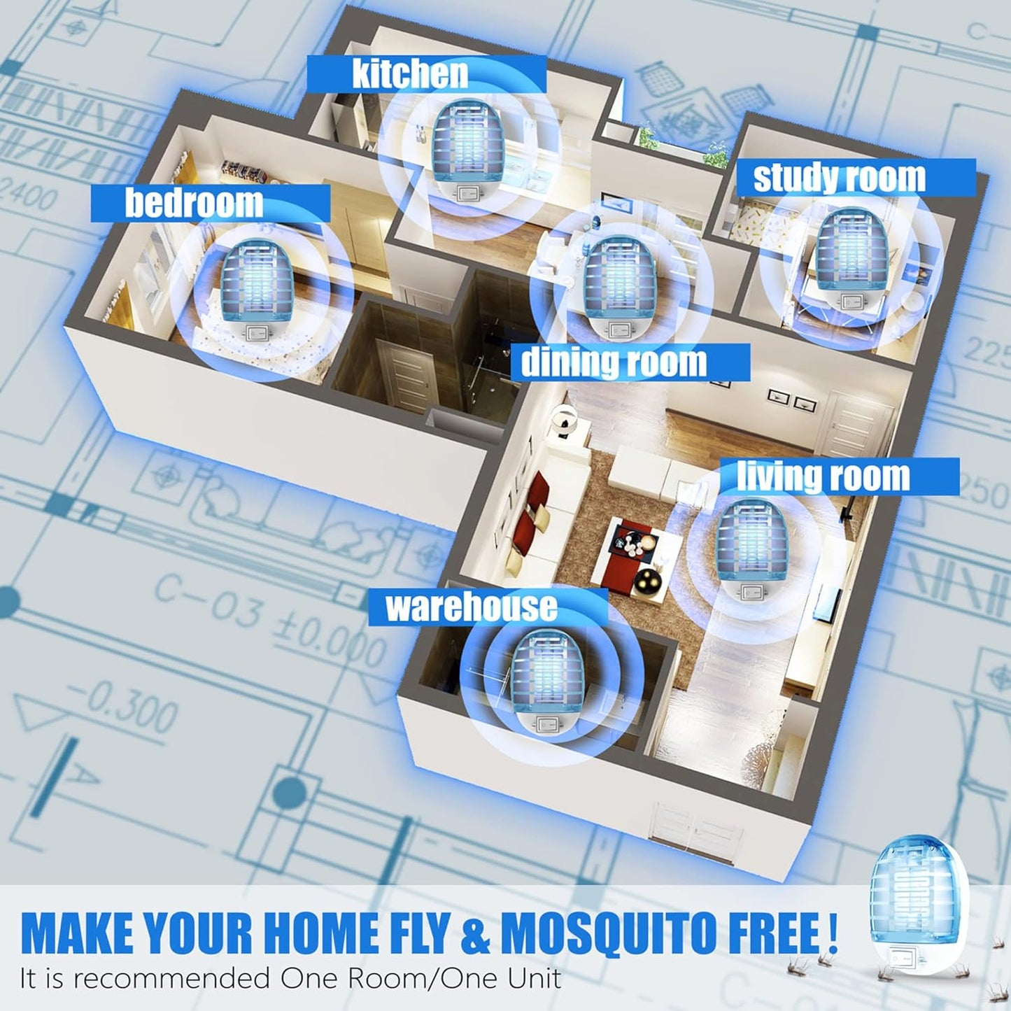 🎖️INDOOR BUG ZAPPER【2Pcs】