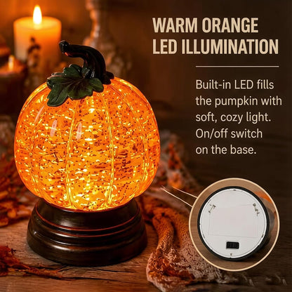 🎖️Halloween Glitter Lighted Pumpkin Snow Globe