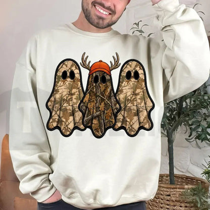 ✨Vintage Ghost Hunter Sweatshirt – Retro Halloween Crewneck
