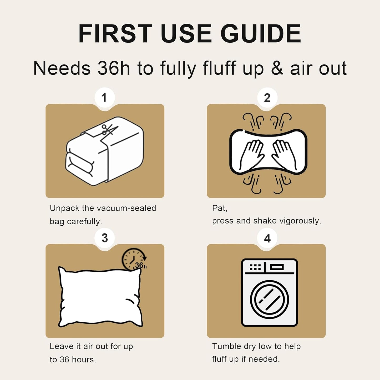 🎖️5-Star Hotel Plush Pillows: Fluffy Support, Zero Neck Pain
