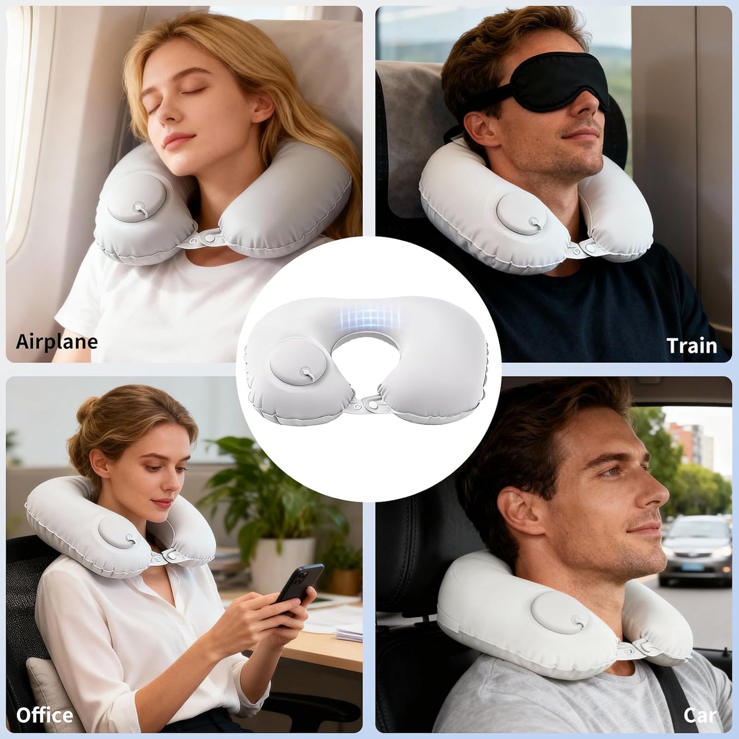 🎖️Inflatable Travel Neck Pillow