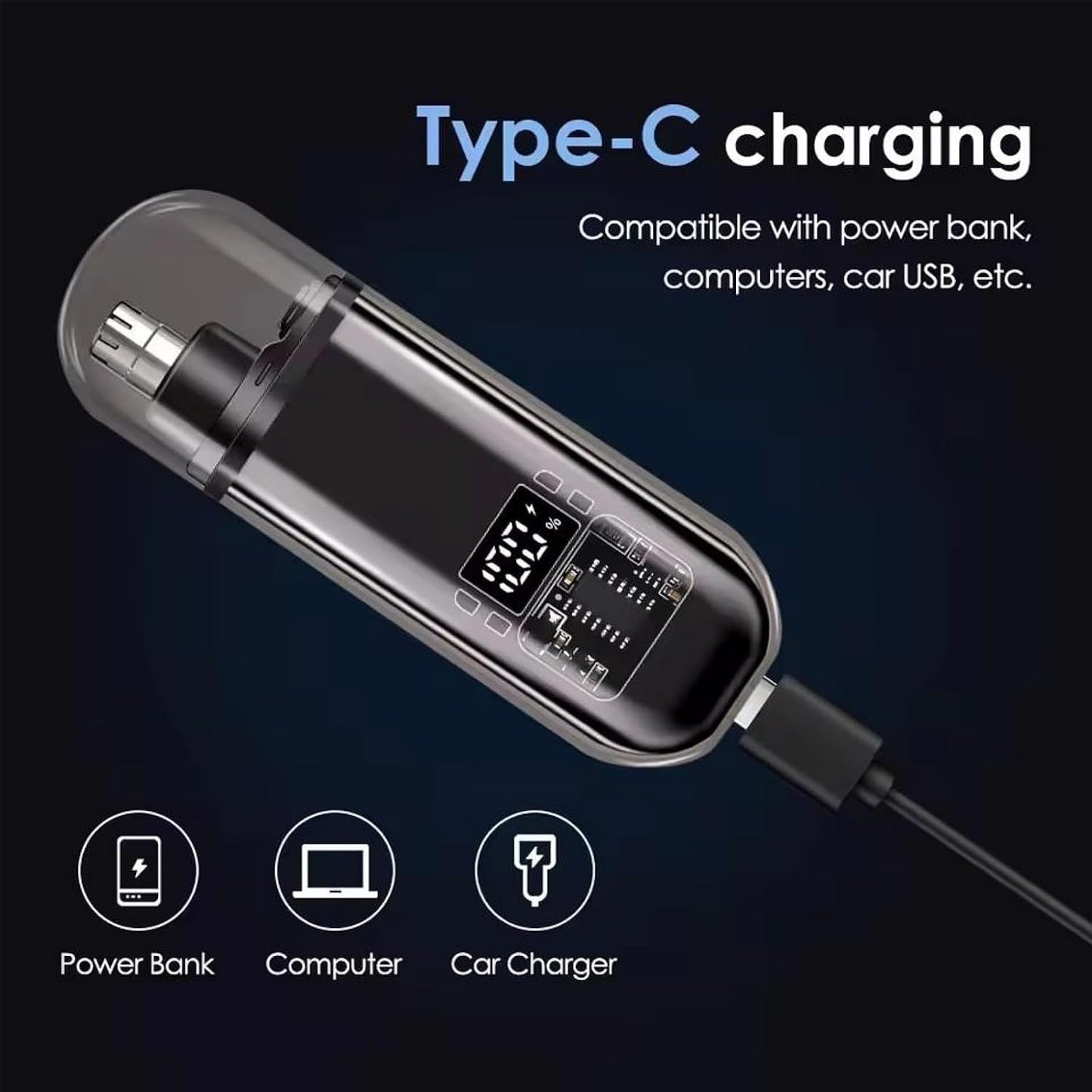 🎖️Smart Electric Nose Hair Trimmer for Men & Women