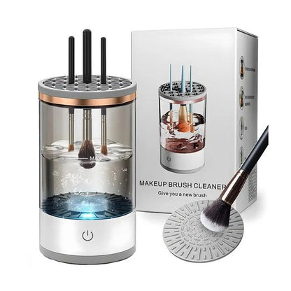 🎖️Electric Makeup Brush Cleaner with Universal Silicone Cap
