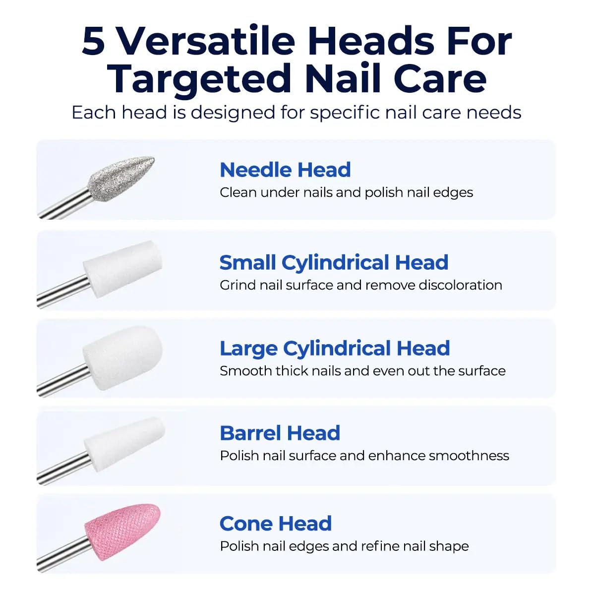 🔥Rechargeable Nail Drill, Cordless Electric File for Fungal Nails Care