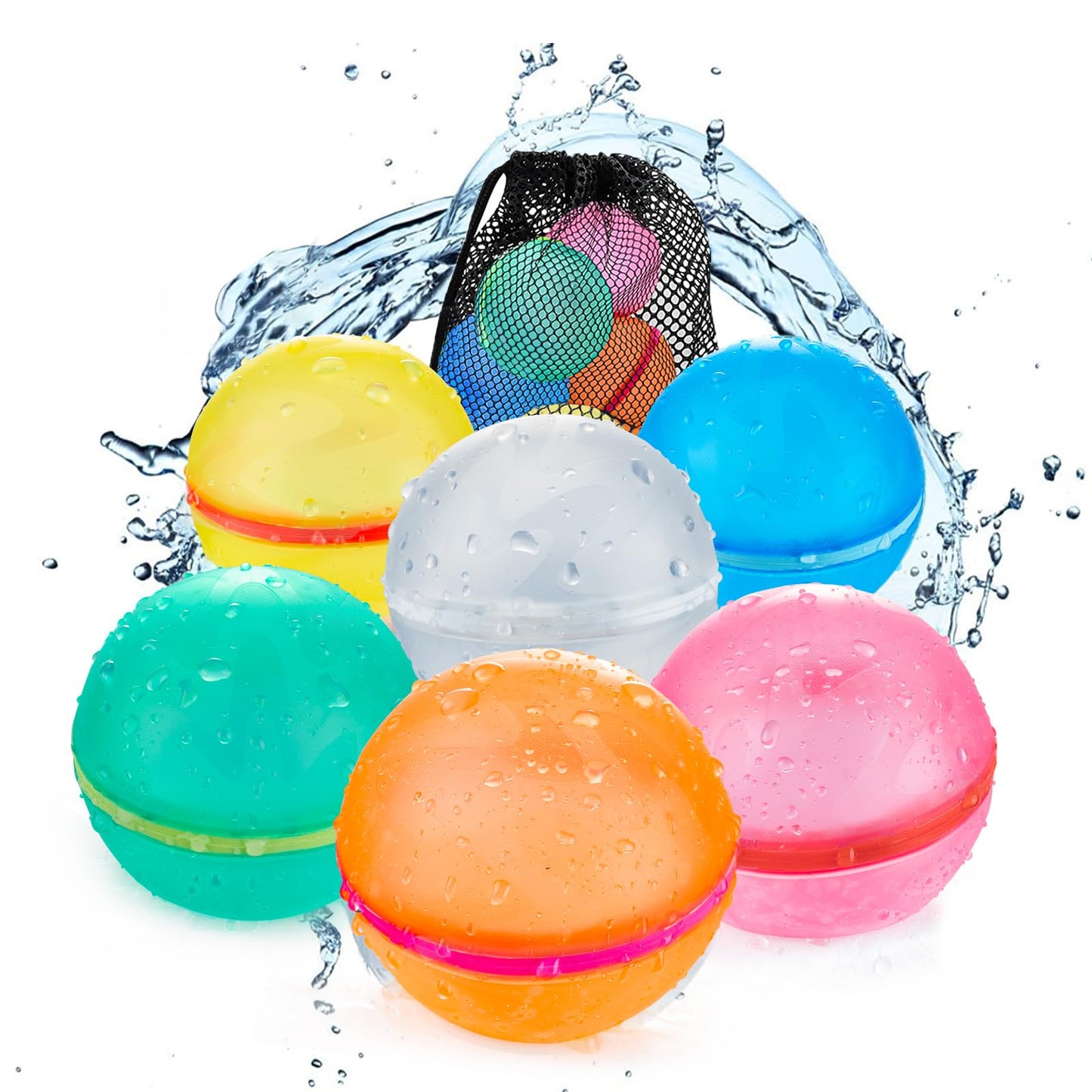 🔥Magnetic Reusable Soft Silicone Water Splash Balls