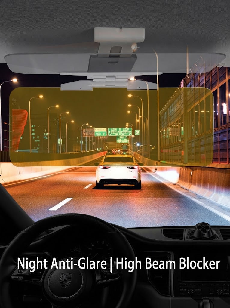 🔥Adjustable Car Anti-Glare Sun Visor • Day & Night Dual-Color Driving Shield