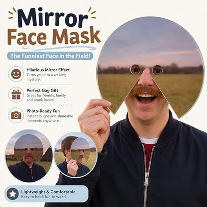 🔥Mirror Face Mask – Hilarious Selfie & Party Prop
