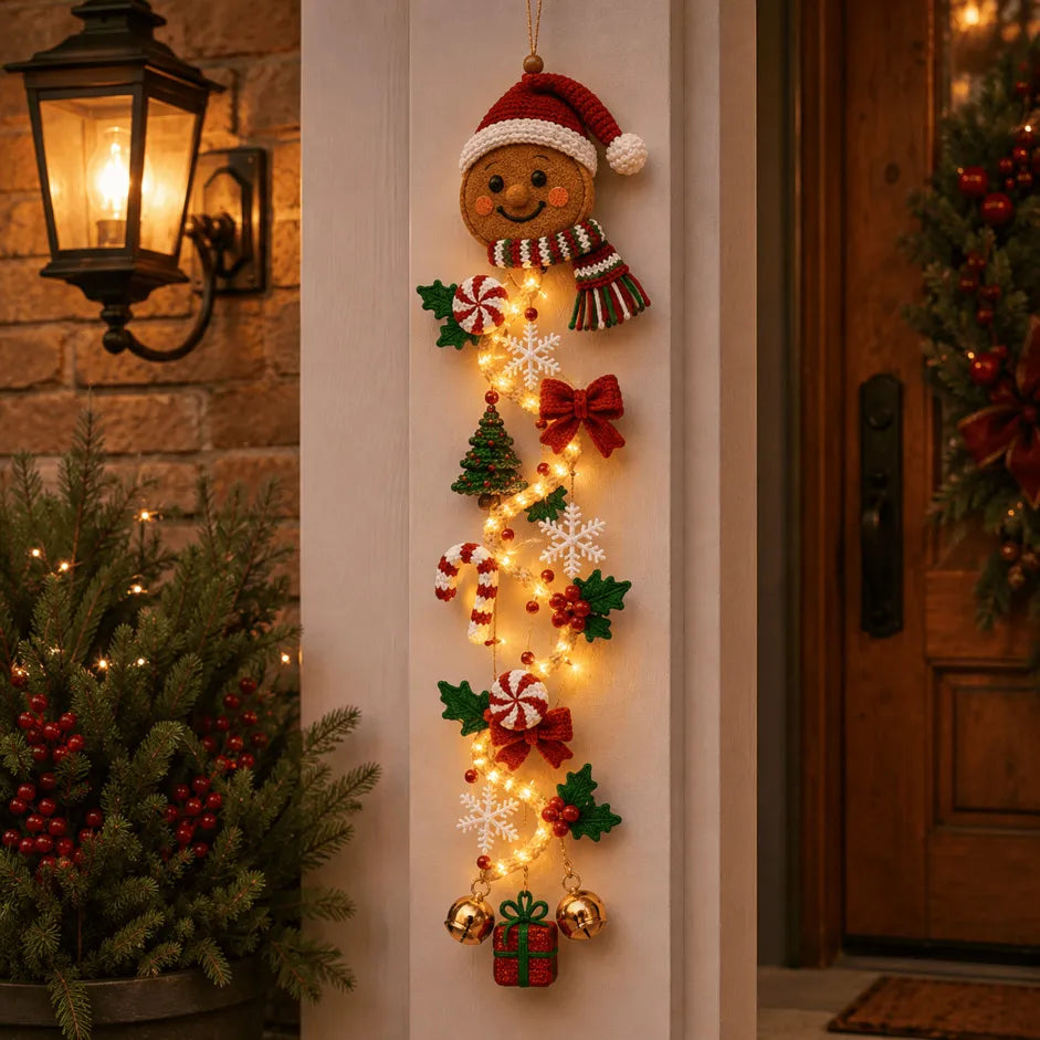 🔥🎄Glowing Christmas Door Hanger | 6 Festive Lighted Designs with Warm Glow