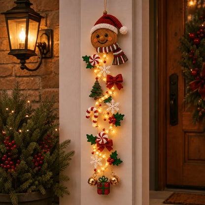 🔥🎄Glowing Christmas Door Hanger | 6 Festive Lighted Designs with Warm Glow