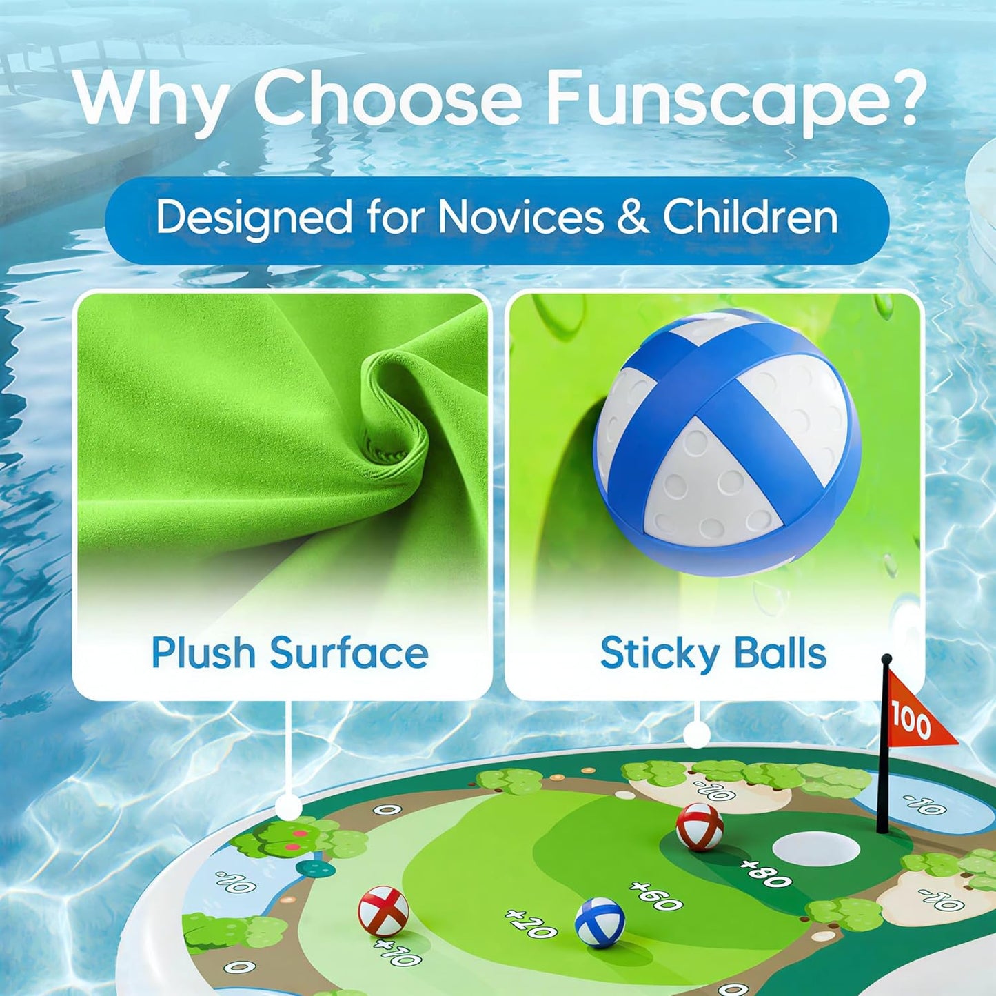 ✨ INFLATABLE POOL GOLF GAME SET⛳