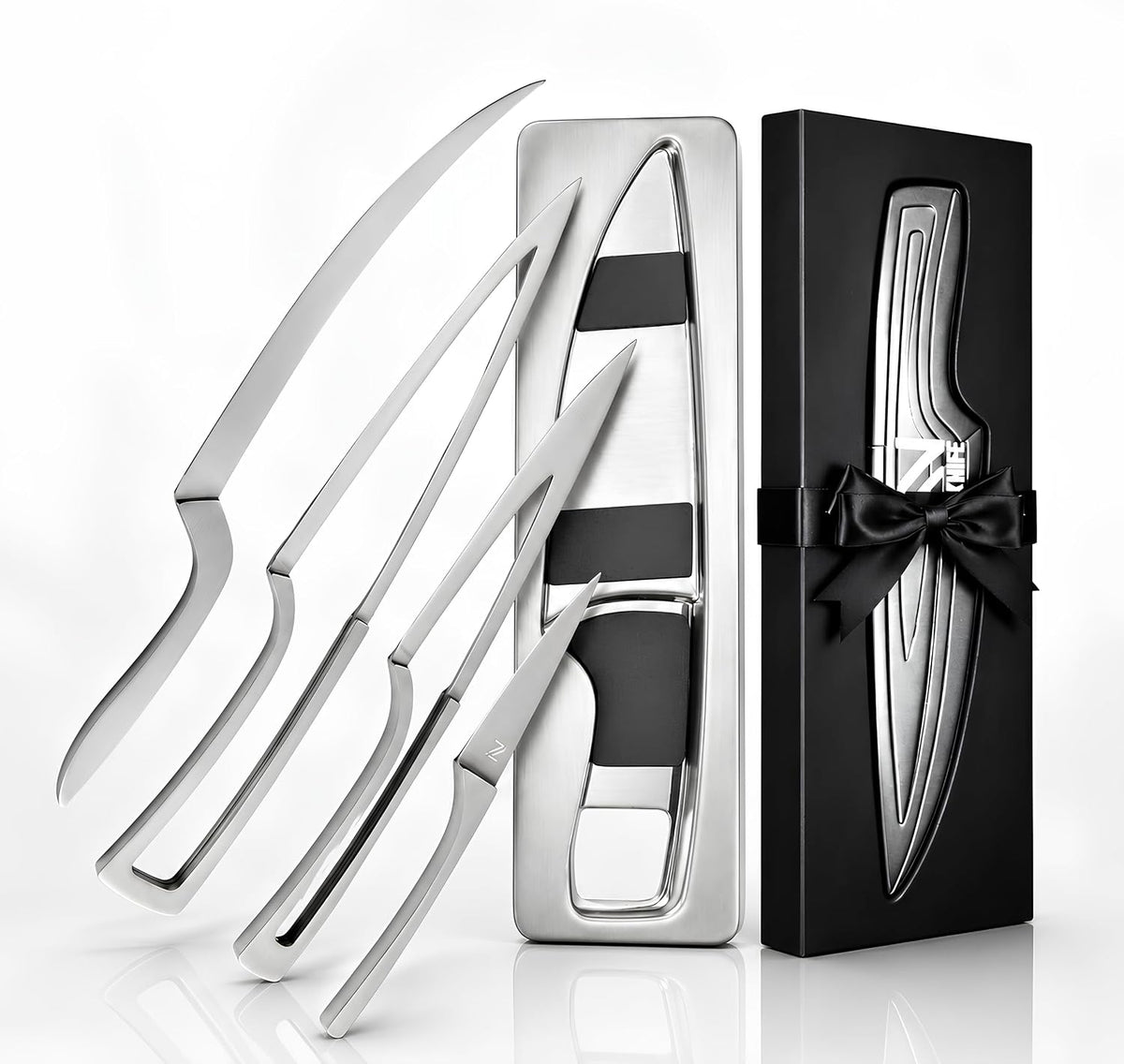 ✨Magnetic Kitchen Knife Set – 4 Piece High Carbon Stainless Steel Kitchen Knives🔪