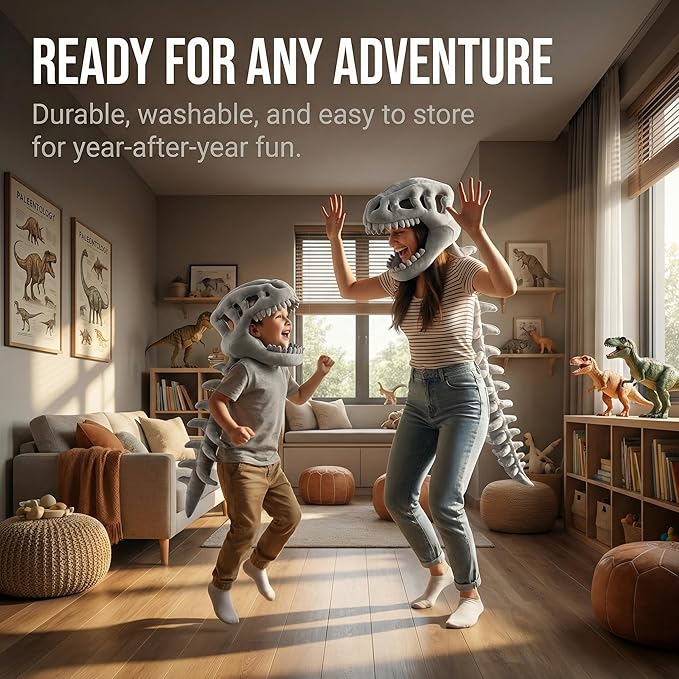 🔥3D Dinosaur Costume 🦕 - Soft & Wearable