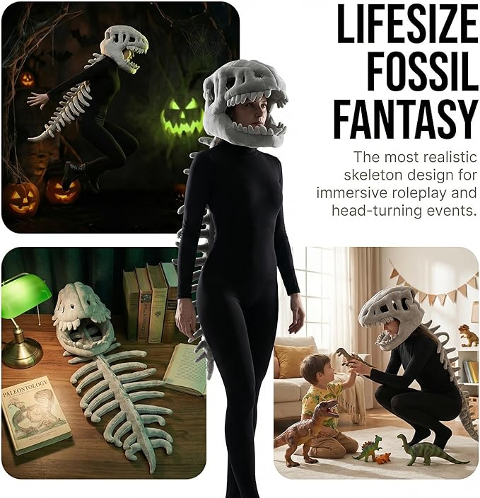 🔥3D Dinosaur Costume 🦕 - Soft & Wearable