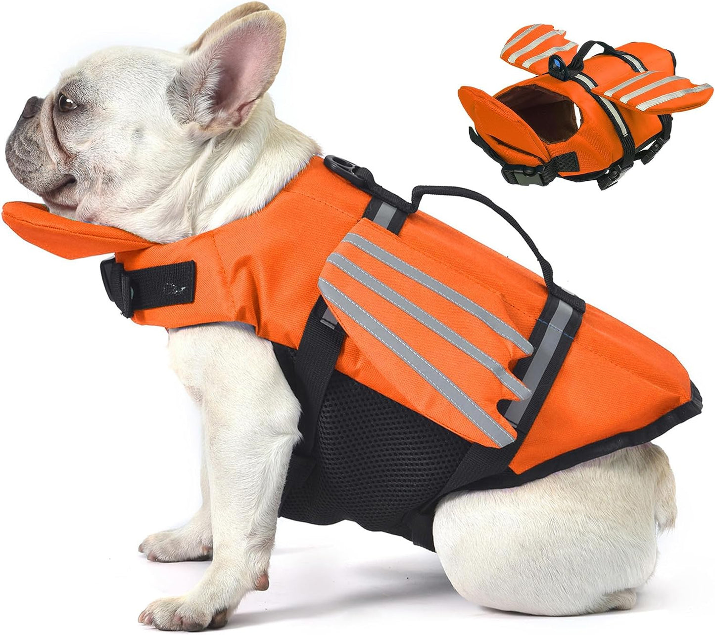 ✨Dog Life Jacket, High Buoyancy Wings Pet Life Vest for Swimming Boating, Safety Flotation Swim Vest with Extra Chin Float
