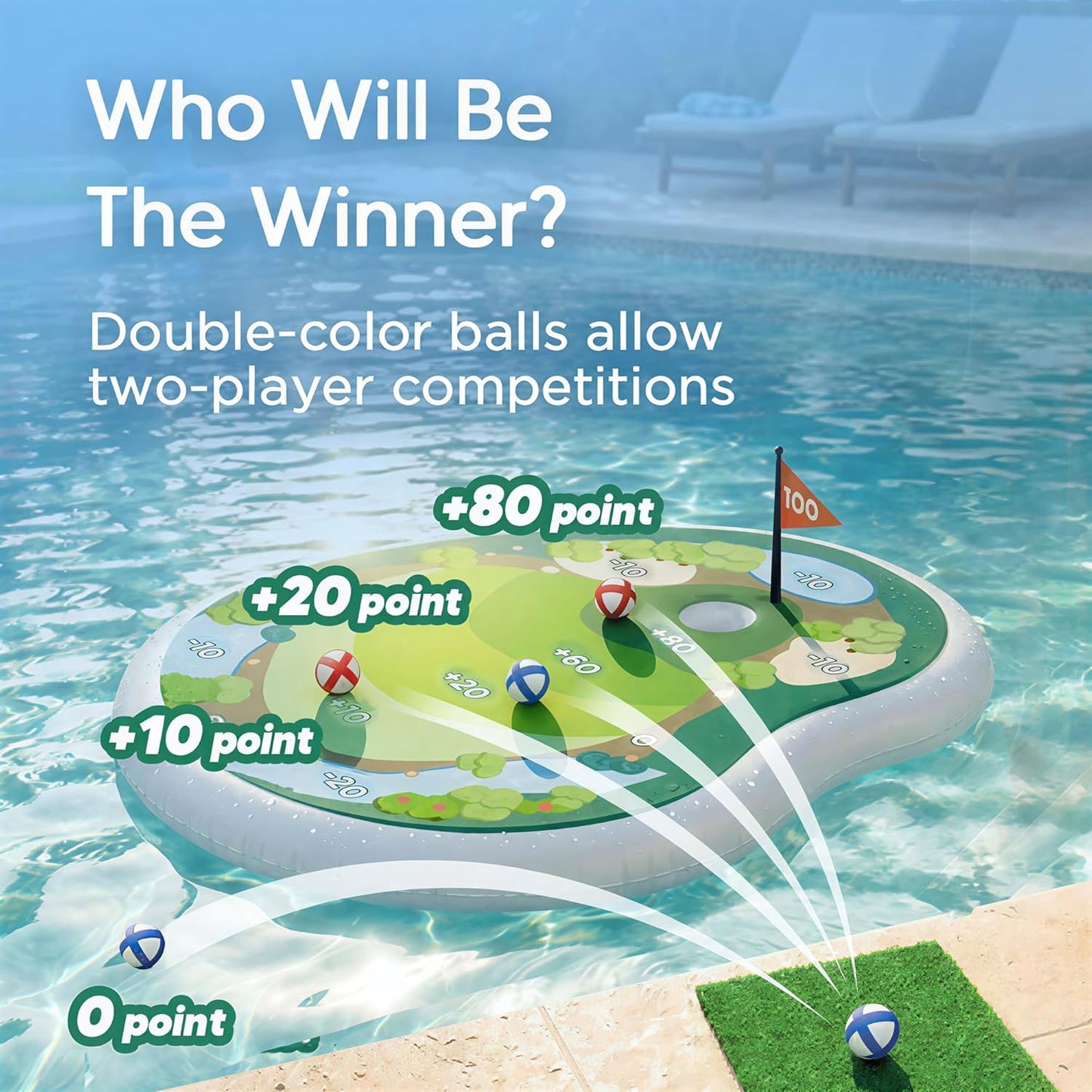 ✨ INFLATABLE POOL GOLF GAME SET⛳