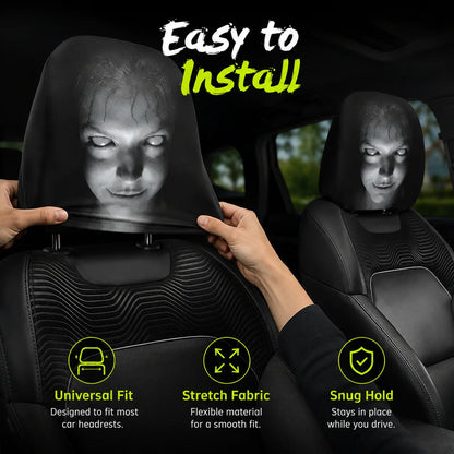 🔥2026 Ghost Face Headrest Covers | 2Pcs