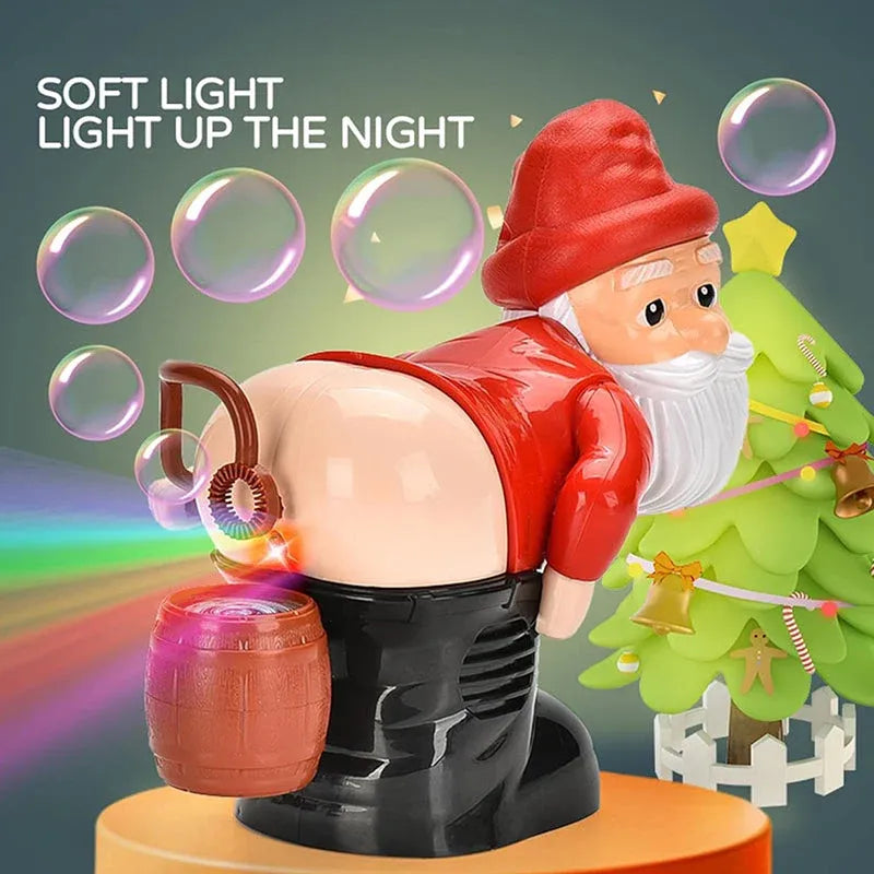 🔥🎅 Funny Santa Bubble Machine | Bubbles, Music & Flashing Lights for Holiday Fun 🫧