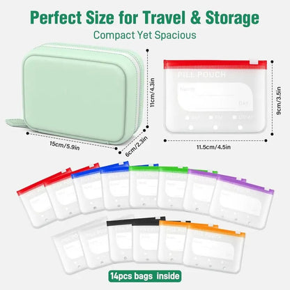 a8-waterproof-pill-pouch-set-7-to-14-days-of-meds-vitaminswaterproof-crush-resistant-shell-448