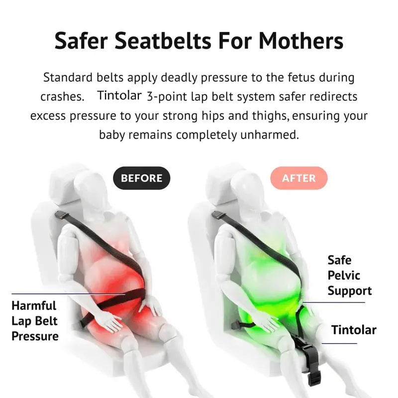 ✨🤰 Pregnancy Seat Belt Adjuster 💗 Comfort & Support on Every Ride 🚗