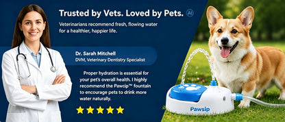 ✨Pawsip Outdoor Step-Activated Dog Water Fountain