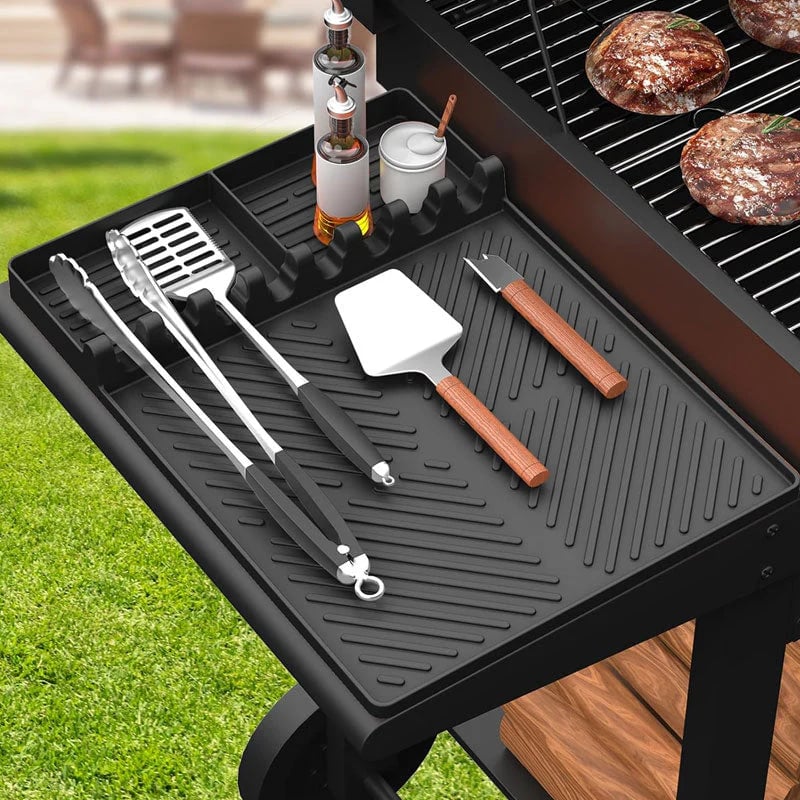 ✨🌞Summer Sale 49% OFF🍖Silicone BBQ Side Shelf Mat — Keep Tools Clean & Close