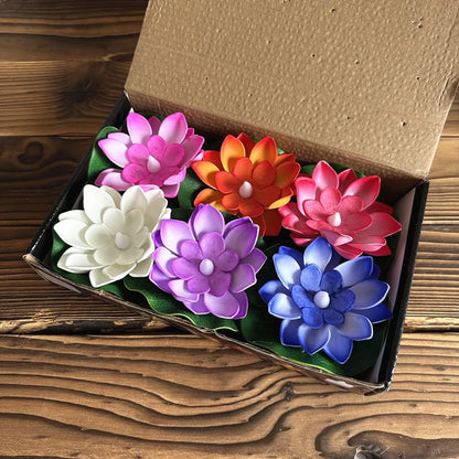 🔥Water Floating Lotus Flower Led Candle(6 of pack)