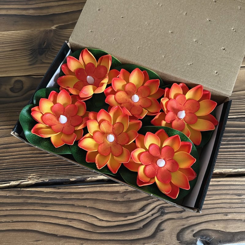 🔥Water Floating Lotus Flower Led Candle(6 of pack)