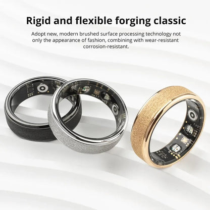 ✨💍 Smart Ring 5ATM Waterproof  – Women & Couples Wearable Fitness Smart Ring with App Tracking | Stylish Tech Gift for Him & Her