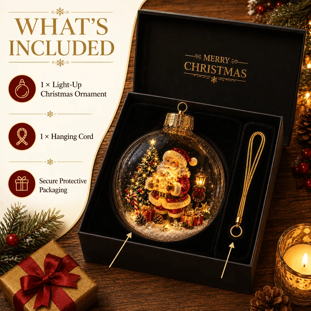 ✨Limited time 50% OFF -✨🎄 Glowing Christmas Story Ornament – Light-Up Mini Holiday Scene(📦Buy 3 Free Shipping)