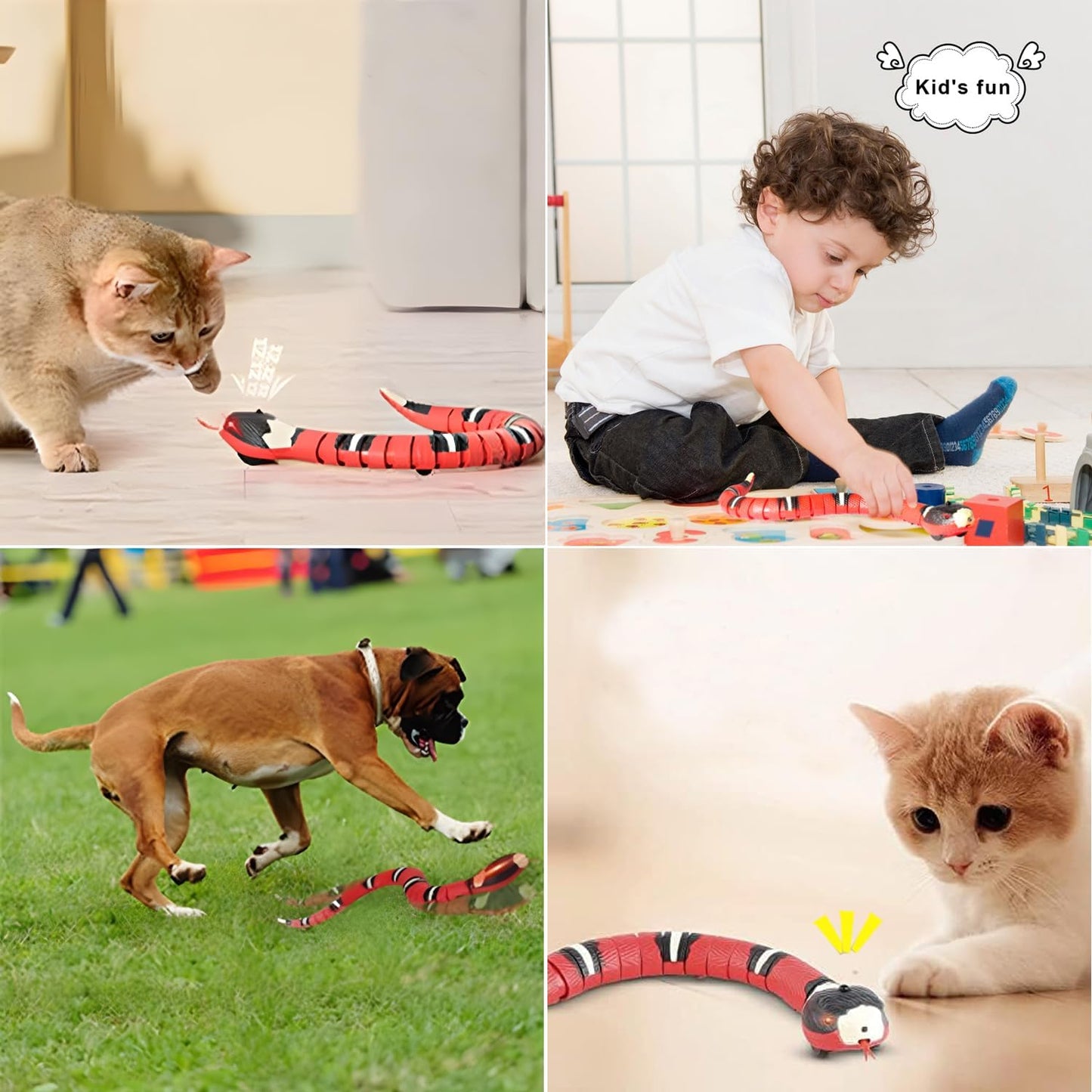 🎖️Induction Rechargeable Realistic Snake Toy