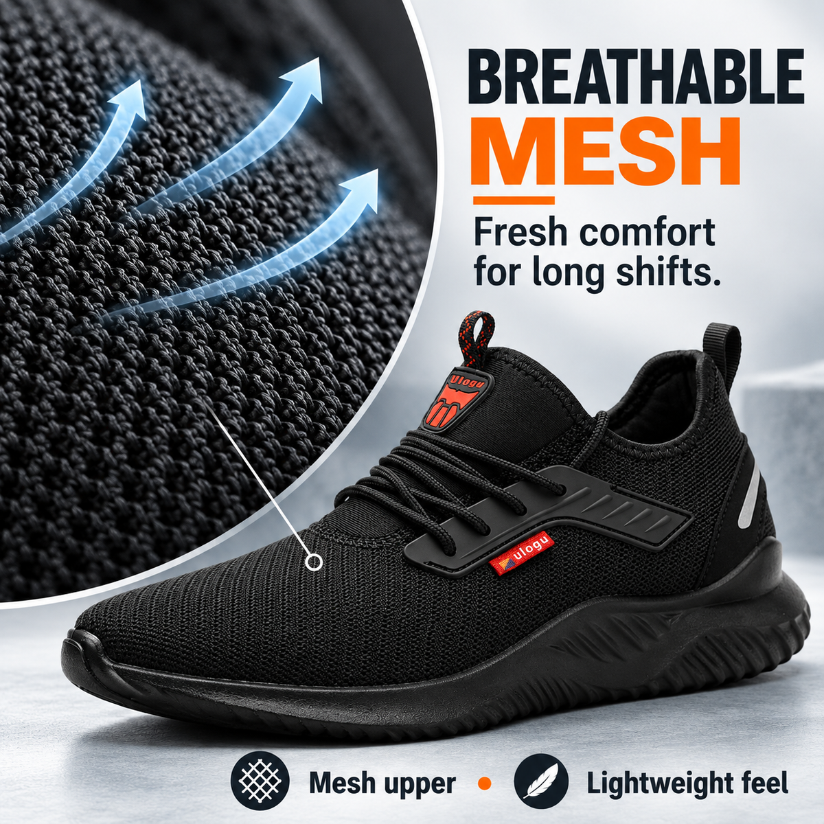 🔥Lightweight Waterproof Steel Toe Safety Sneakers