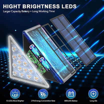 🎖️LED Solar Step Lights Waterproof Outdoor Stair Lights