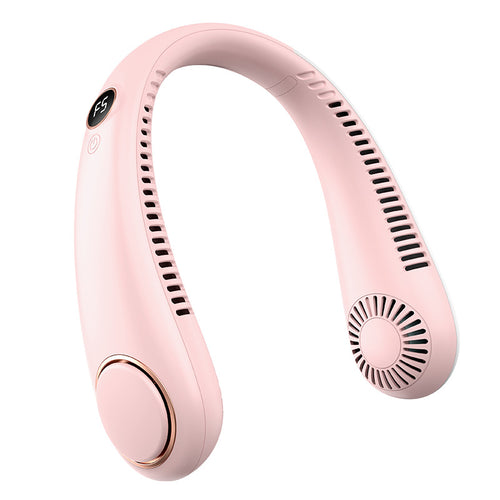 🎖️New Mini Neck Mounted Fan Portable Bladeless Neck USB Rechargeable Air Cooler